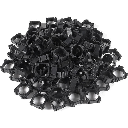 Soporte Plástico Batería Litio 18650 (Pack Bracket Cilíndrico, Espaciador Celda) para Montaje Fijo DIY (100 Unidades)