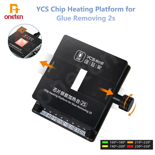 YCS 2S Hot Plate Soldering Preheating Rework Station Phones Chip IC Soldering Plate Heating Table Glue Remove Heating Degumming