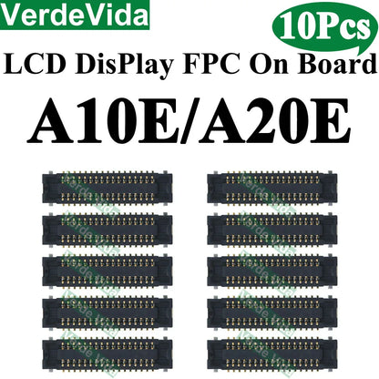 Conector FPC Pantalla LCD en Placa para Samsung Galaxy A10/A20/A21/A30S/A40/A50/A51/A70S / M12/M14/M15/M16 (10 Unidades)
