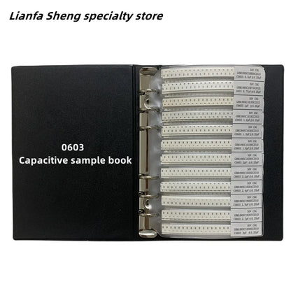 Libro Muestrario Capacitores SMD (01005-1206, 51/80/90/92 Valores x 25/50 Unidades) Chip Kit Surtido