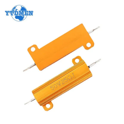 Resistencia Carga Bobinada Caja Aluminio (10W/25W/50W/100W, 0.1 Ohm - 10K Ohm) (2 Unidades)
