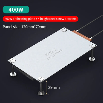 LUXIANZI Aluminum Led Remover BGA Desoldering Station PTC Fever Plate Preheating LCD Strip Chip Repair Thermostat Heating Plate