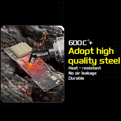 Boquilla Aire Caliente Diagonal MECHANIC compatible con Pistola Calor Serie 861 (5/6/8/10/12 mm) Calentamiento Uniforme