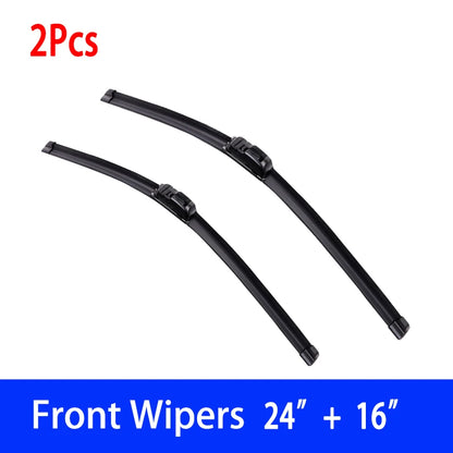 Limpiaparabrisas Auto Goma Suave Sin Hueso Tipo U HD Silencioso Durable para Hyundai ix35 (2010-2015) (24"+16")