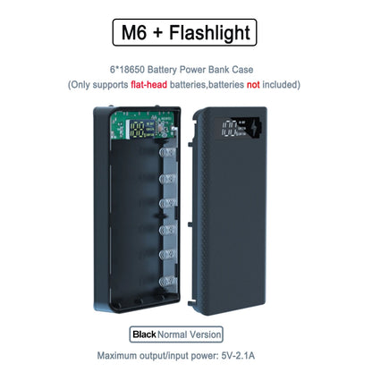 Caja Power Bank DIY Desmontable QC 3.0 (6x18650) Doble USB + PD (Soporte Batería 18650)