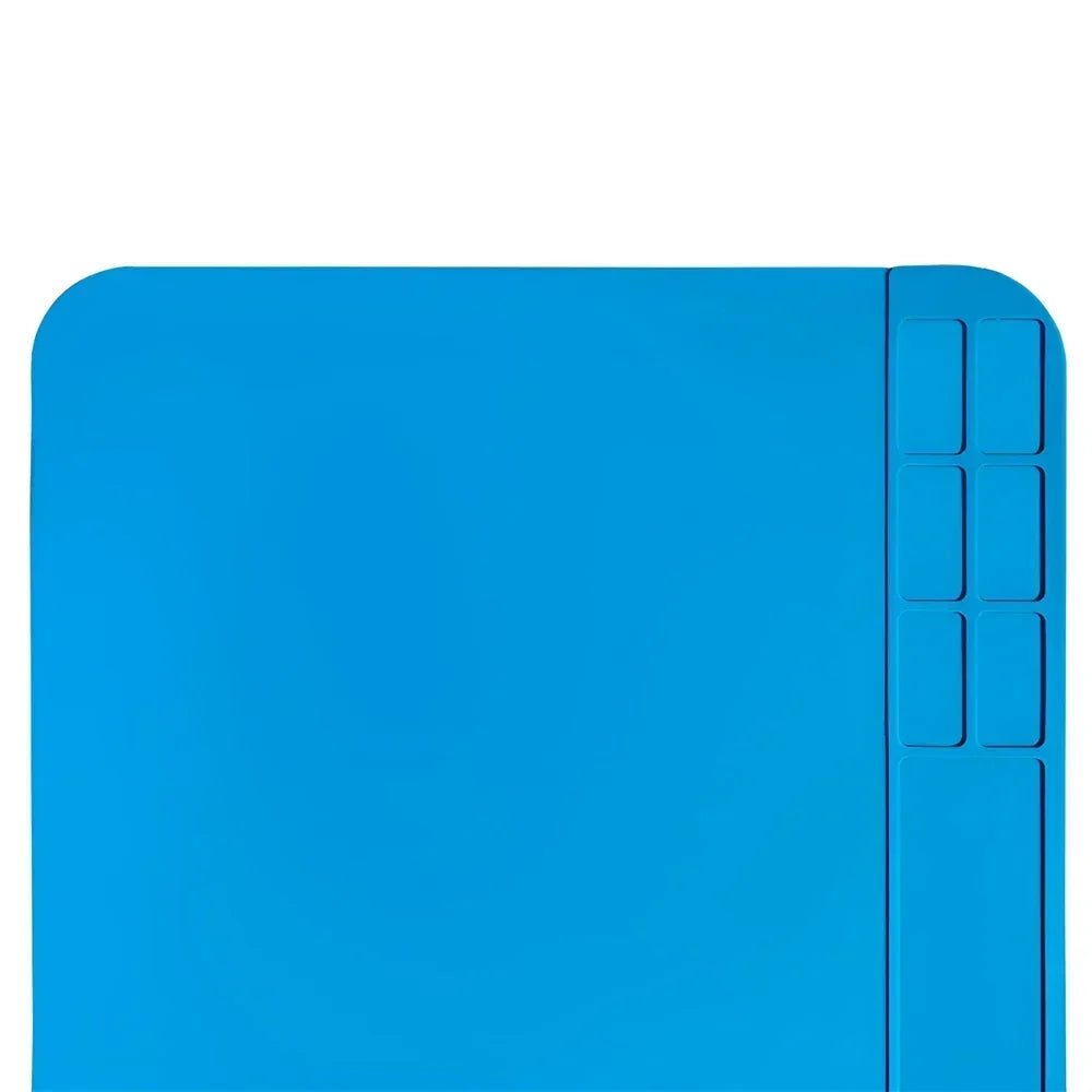 Alfombrilla Silicona ESD Aislante Térmica Resistente Calor para Soldadura Reparación Computadora/Teléfono (Kit Mantenimiento)
