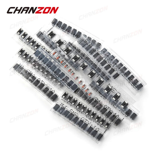 Kit Surtido Diodos SMD Schottky y Switching (M1, M7, SS14, SS34, LL4148, etc.)