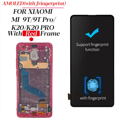6.39'' Super Amoled Display For For Xiaomi Mi 9T Mi9T Pro LCD Display Touch Screen Digitizer Assembly For Redmi K20/K20 Pro LCD