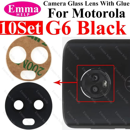 10set A+ Back Camera Glass Lens for Motorola Moto G9 G8 G7 G6 G5 Plus Play Power Rear Camera Lens
