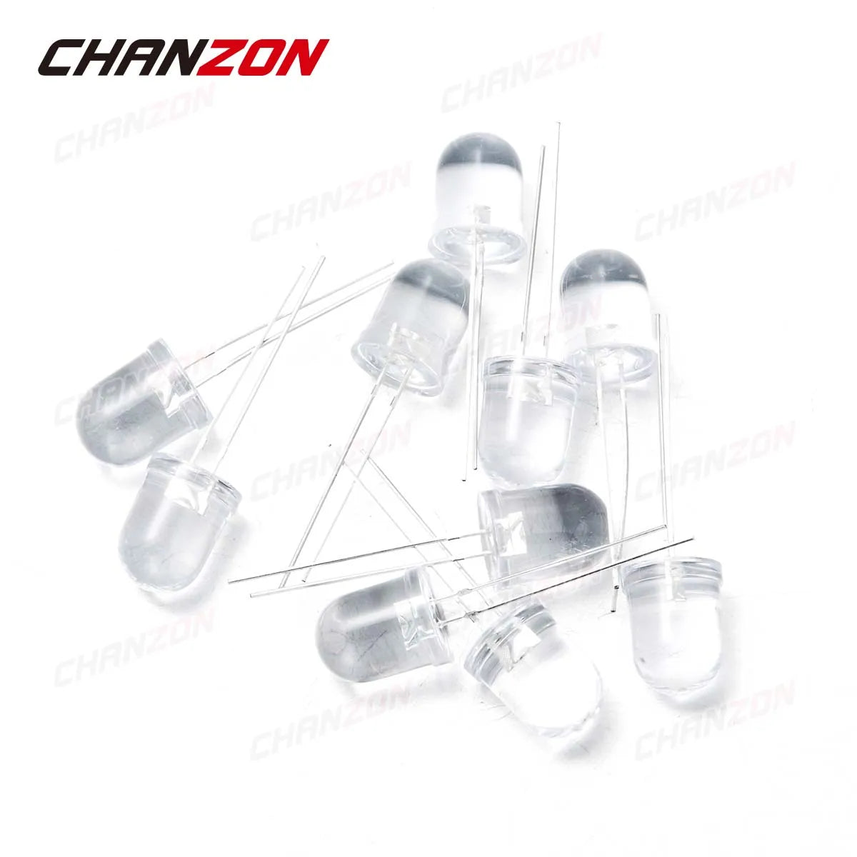 10pcs 10mm IR LED Emitting Diode 850nm Infrared Light Lamp Phototransistor Photodiode DIY Transmitter Emitter Micro PCB Circuit