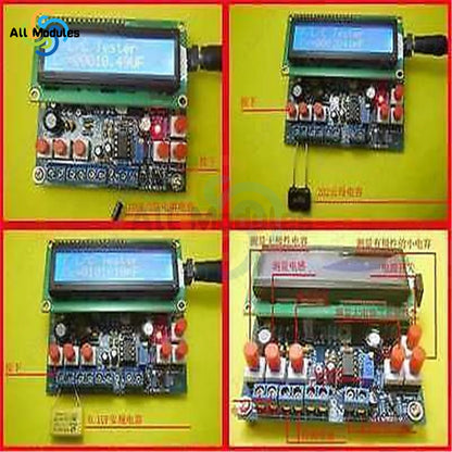 Kit DIY Secohmmeter Digital LCD 1602 Medidor Frecuencia/Capacitancia/Inductancia (Cymometer CF Tester) Permittimeter