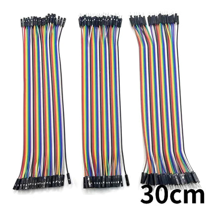 Cable Jumper Dupont (40 Unidades) Macho-Macho / Hembra-Hembra / Macho-Hembra para Arduino DIY Kit