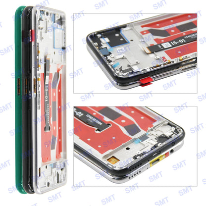 Super AMOLED Display For Huawei P40 Lite LCD Touch Screen Digitizer Assembly With Frame Display Replacement For Nova 6 SE LCD
