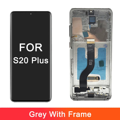 Pantalla LCD OLED para Samsung S20 plus G985 G985F G985F/DS, montaje de digitalizador con pantalla táctil de repuesto