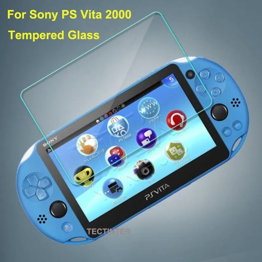 Protector Pantalla Cristal Templado Premium Película Guardia para Sony PS Vita 1000/2000 (Accesorios Juego)