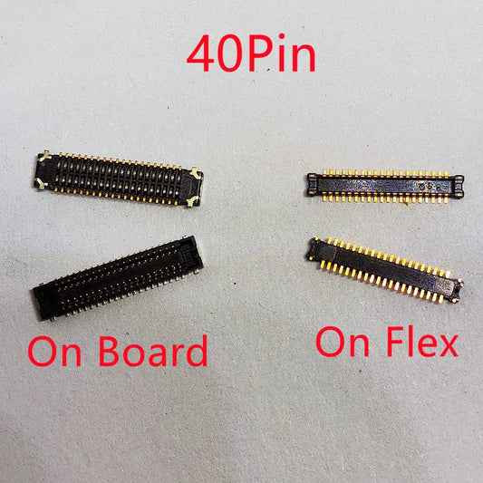 10pcs 40Pin LCD Display Screen Flex FPC Connector On Board For Motorola Moto G8Plus XT2019 G8 Play G9 Plus XT2087 XT2015
