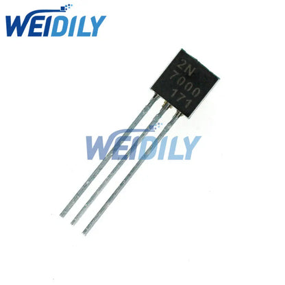 MOSFET Señal Canal-N 2N7000 TO-92 60V 200mA - Lote 20 Piezas