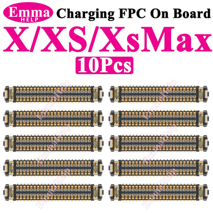 Conector FPC Dock Carga USB en Placa Lógica para iPhone 11-16 Pro Max/Plus/Mini/XS Max (Original, 10 Unidades)