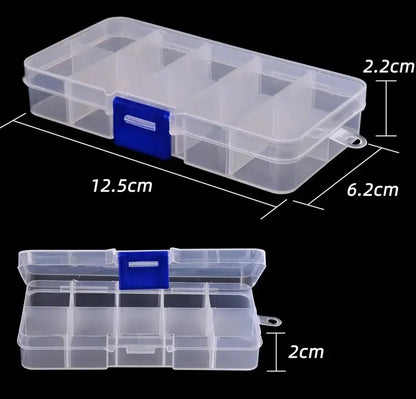 Set Anzuelos Pesca Acero Alto Carbono con Púa (Tamaños 3#-12#, 50 Unidades c/u = 500 Piezas/Caja) para Agua Salada/Dulce