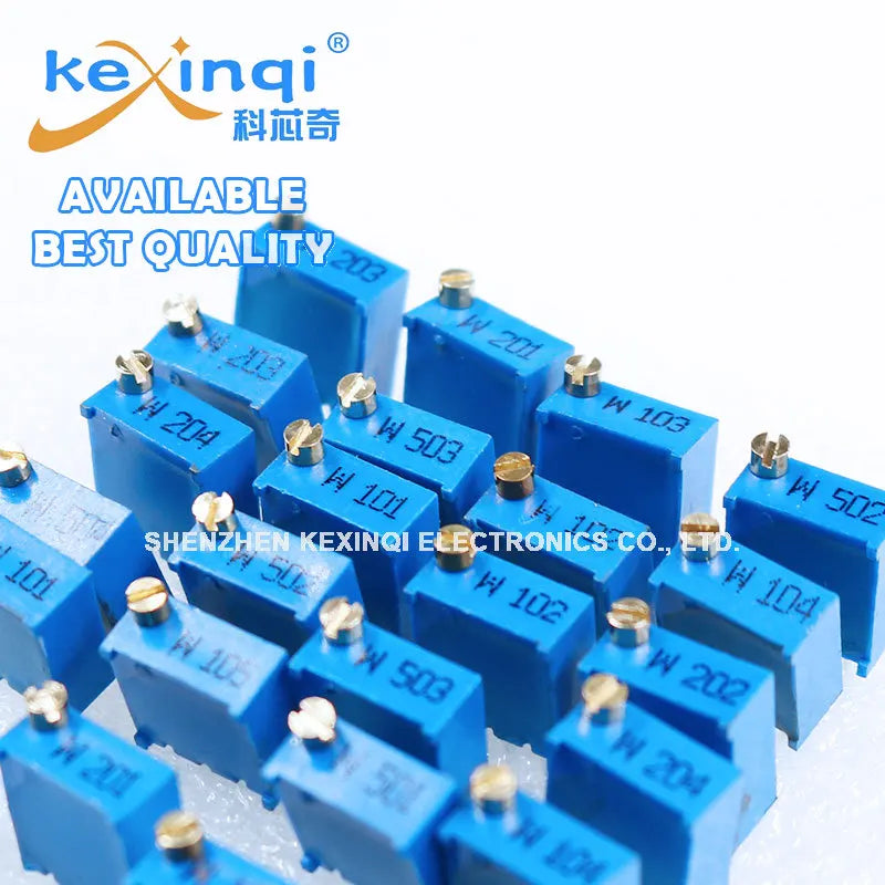 26pcs/set 3296W Potentiometer kit 100R 200R 500R 1K 2K 5K 10K 20K 50K 100K 200K 500K 1M Variable Resistors Set 13values x 2PCS