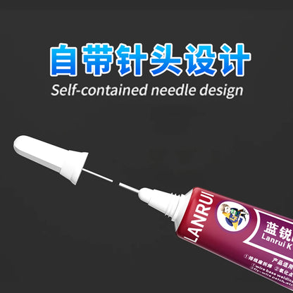 Pasta Tixotrópica Desulfurización LANRUI K9 (15ml) para Soldadura/Desoldadura Huella Digital/Conector Batería/Puerto Carga