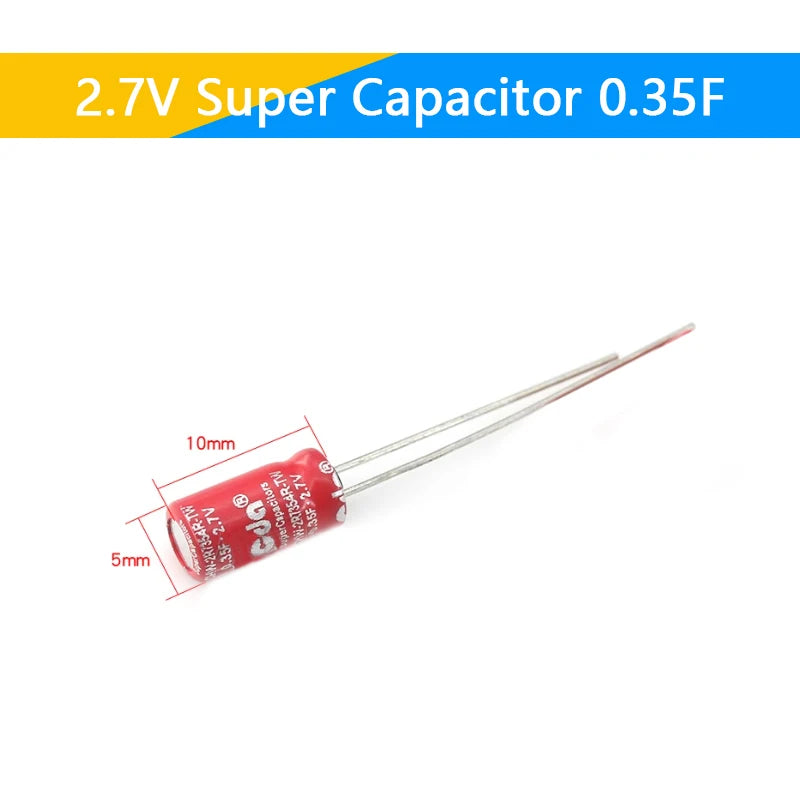 Supercapacitores Farad 2.7V - Varios Valores (0.5F a 60F)