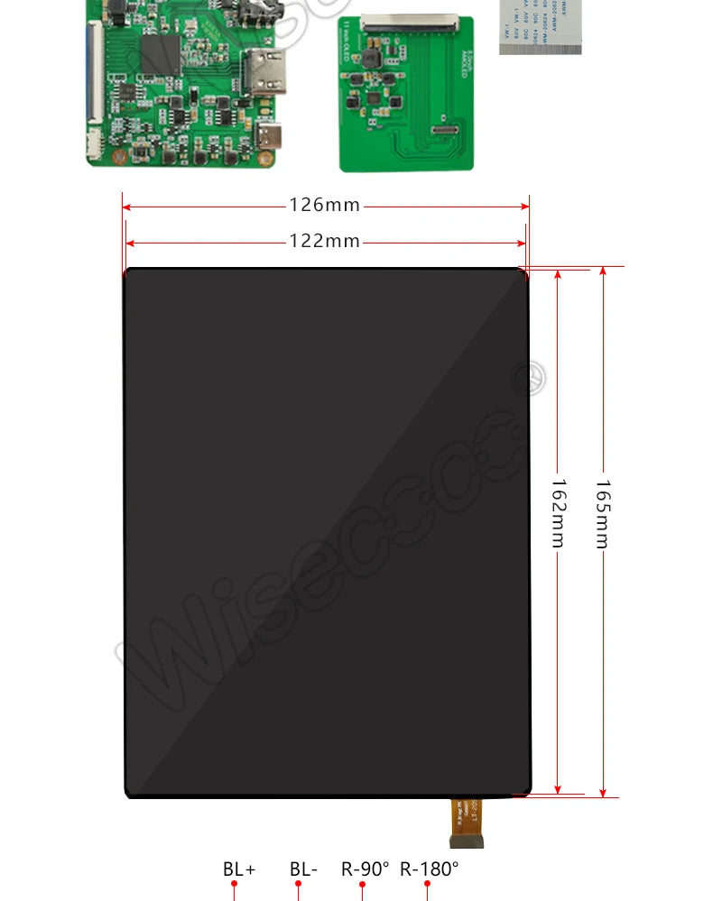 OLED Display 8 Inch 2K 2480x1860 IPS Amoled Screen Laptops Raspberry Pi Project OLED Screen Default Landscape Driver Board