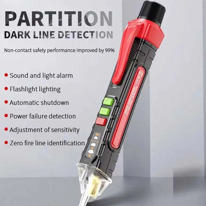 Lápiz Probador Eléctrico Inducido Alta Precisión (Electroprobe/Destornillador Detector Voltaje con Luz)