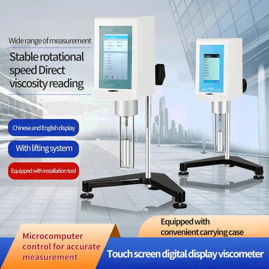 Viscosímetro Rotatorio Digital NDJ-1/4/5S/8S/9S Pantalla Táctil Velocidad Variable Continua Tester