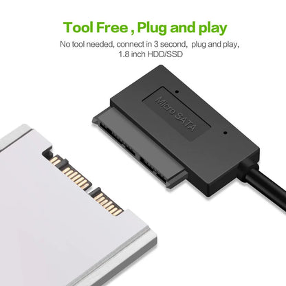 Cable Adaptador SATA III (22 Pines) a USB 3.0/2.0 (Hasta 6 Gbps) para Disco Duro HDD/SSD Externo 2.5"