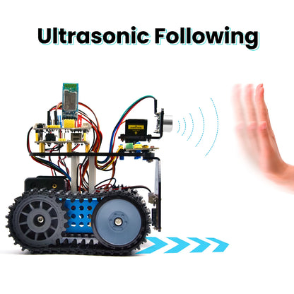 Kit Robot Tanque Inteligente Keyestudio Mini V3.0 (Actualizado) DIY STEM Programable compatible Arduino/Mixly