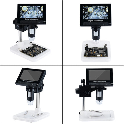 Elikliv EDM9 7 Inch 1080P LCD Digital Microscope 50X-1200X Soldering Electronics Microscopes With LED Lights Support PC Computer