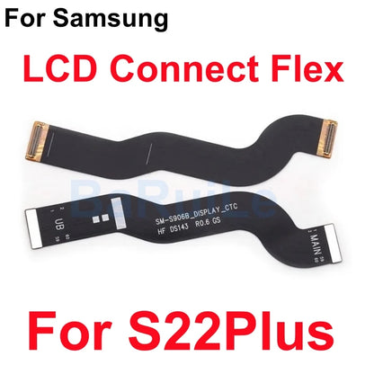Placa base de carga conectar Flex para Samsung S21 Plus S22 Ultra S20 S23 pantalla LCD conectar placa base extender Cable cinta
