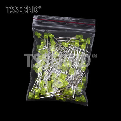 Kit Surtido Diodo LED F3 (3mm) Colores (Blanco/Verde/Rojo/Azul/Amarillo/Naranja/Rosa/Púrpura/Blanco Cálido) DIY (60/100 Piezas)
