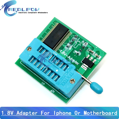 Kit Programador USB CH341A EEPROM/Flash/BIOS con Clip SOIC8, Adaptador 1.8V y ZIF Socket