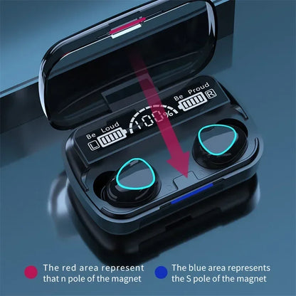 Auriculares Inalámbricos M10 TWS Bluetooth 5.0 con Caja Carga 3500mAh (Micrófono, Estéreo 9D, Deportivos, Impermeables)