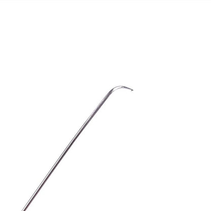 Aguja Ventilación con Soporte Latón y 4 Tamaños Agujas Acero Inoxidable para Hacer/Reparar Pelucas Encaje