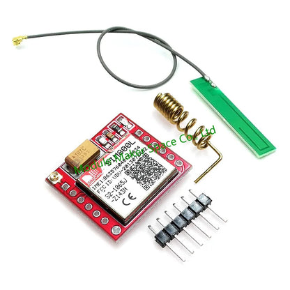 Módulo GSM/GPRS SIM800L Core (Quad-Band, Serial TTL) con Interfaz IPX, Antena PCB y Ranura Micro SIM para Arduino