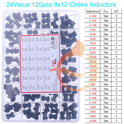 Kit Surtido Inductores SMD/DIP - Varios Valores (2.2uH a 100mH) (Versión 1)
