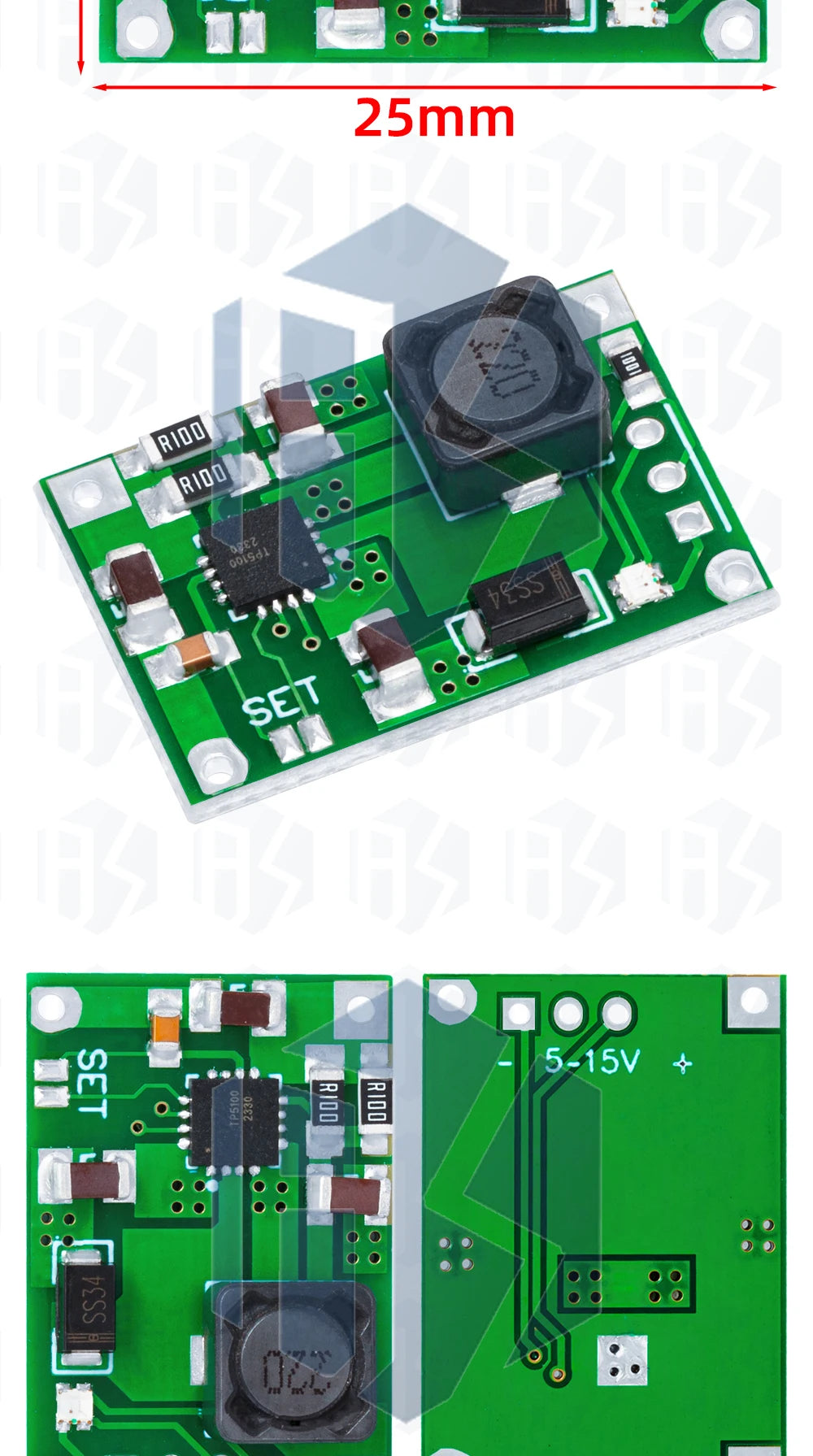 1~10PCS TP5100 double single lithium battery charge management compatible 2A rechargeable lithium plate