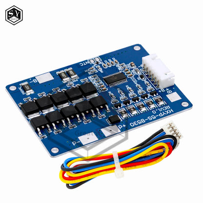5S 18V 21V 30A 45A BMS Lithium Battery Charging Protection Board With NTC Resistors With Balance And NTC Temperature Protection