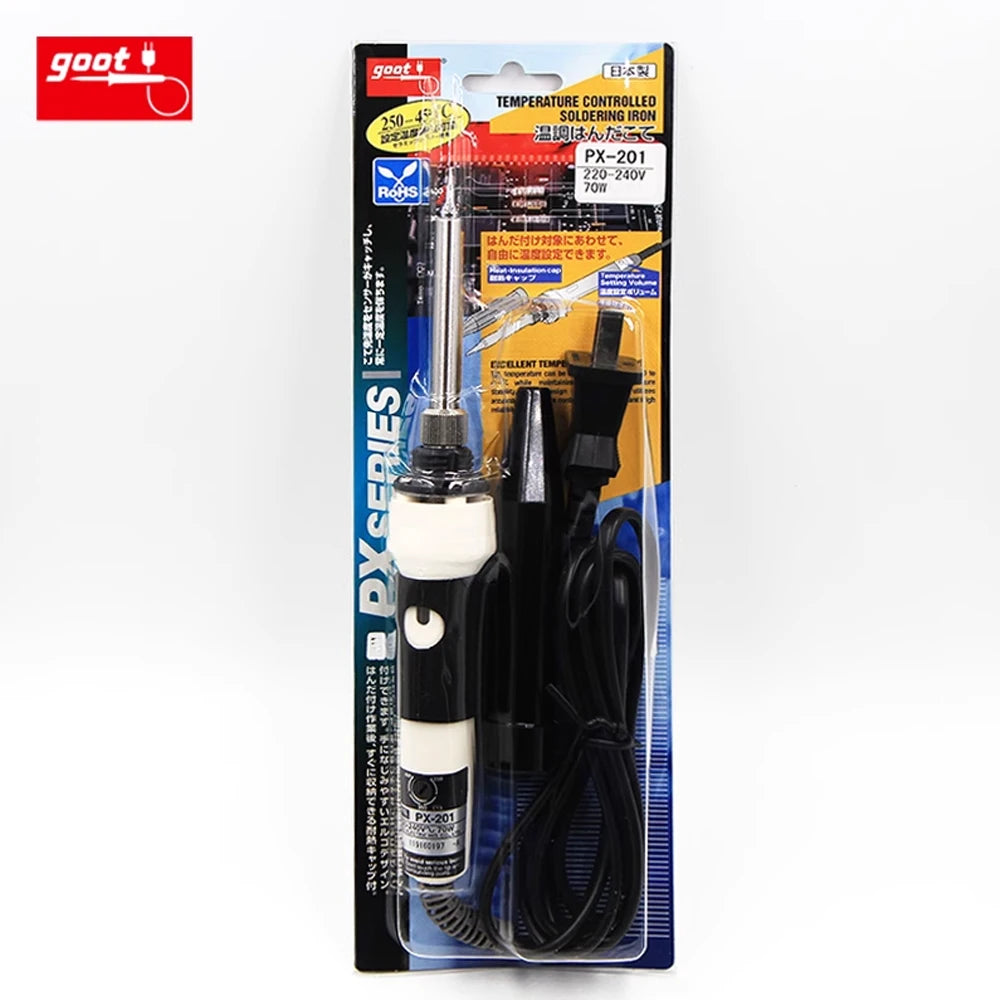 Original Japan GOOT PX-201 TQ-95 HAKKO 980 981 Fast Thermal Electric Soldering Iron Input Voltage 220~240V