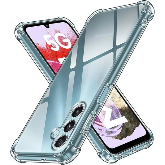 Funda Carcasa Silicona Suave Transparente Anti-Golpes Lujo para Samsung Galaxy S21 FE / S23 / S24 / S25 Plus / Note 20 Ultra
