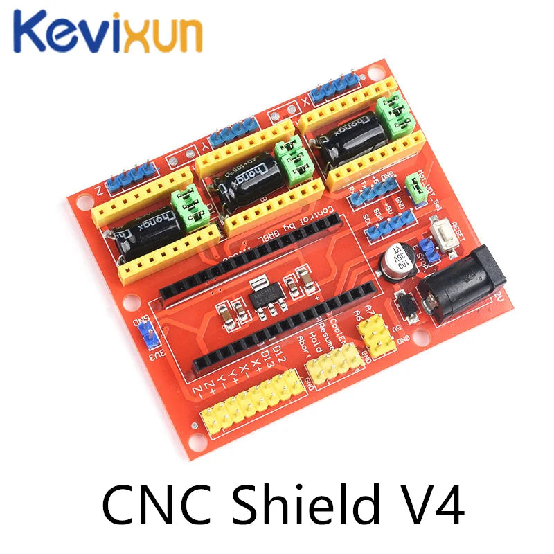 Placa Expansión CNC Shield V4/V3 para Máquina Grabado/Impresora 3D (Driver A4988) Arduino DIY Kit