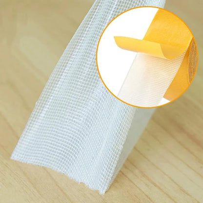 Cinta Adhesiva Doble Cara Transparente Fibra Rejilla Alta Viscosidad (Rollo 5 Metros)