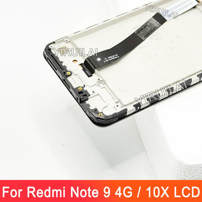 AMOLED Lcd For Xiaomi Redmi Note 9 Display Screen Replacement For Redmi 10X 4G Display M2003J15SG M2003J15SC Screen With Frame