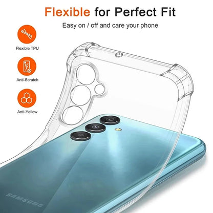 Funda Carcasa Silicona Suave Transparente Anti-Golpes Lujo para Samsung Galaxy S21 FE / S23 / S24 / S25 Plus / Note 20 Ultra