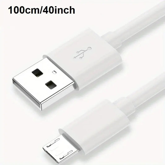 Cable Carga USB A a Micro USB (1 Metro / 3 Pies) (Pack 3 Unidades)