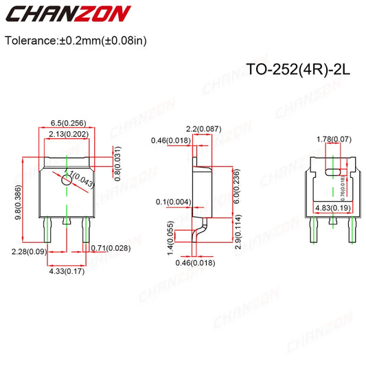 Lote 10 Pcs MOSFET/Transistor Darlington SOT-143/TO-252 (BF998, AOD452, AOD472, AOD409, MJD122)