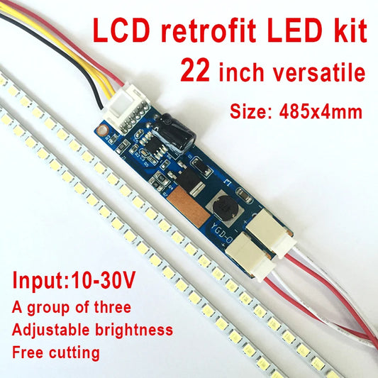 Módulo Driver Universal Backlight LED TV LCD 14-65" Boost Step-Up 12-200V a 24-400V Adaptador